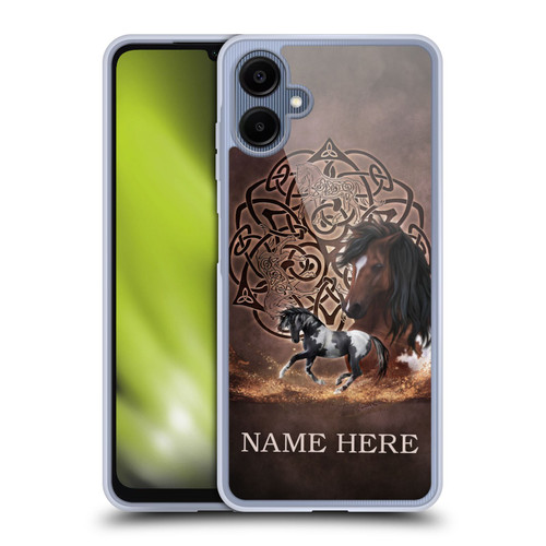 Custom Customised Personalised Brigid Ashwood Name and Initial Horse Soft Gel Case for Samsung Galaxy A06 4G / 5G