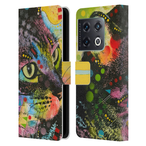 Dean Russo Cats Napy Leather Book Wallet Case Cover For OnePlus 10 Pro