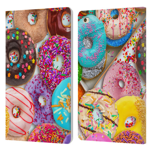 Aimee Stewart Colourful Sweets Donut Noms Leather Book Wallet Case Cover For Apple iPad mini 4