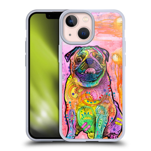 Dean Russo Dogs 3 Pug Soft Gel Case for Apple iPhone 13 Mini