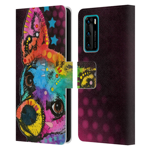 Dean Russo Dogs Pop Chihuahua Leather Book Wallet Case Cover For Huawei P40 5G