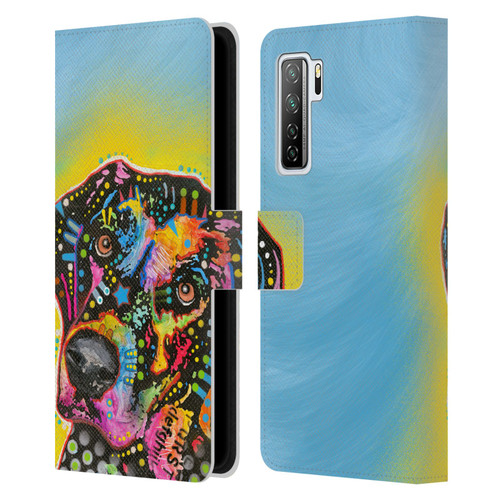 Dean Russo Dogs Labrador Leather Book Wallet Case Cover For Huawei Nova 7 SE/P40 Lite 5G