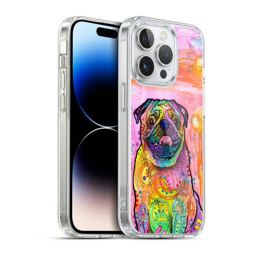 Dean Russo Dogs 3 Pug Soft Gel Case for Apple iPhone 14 Pro