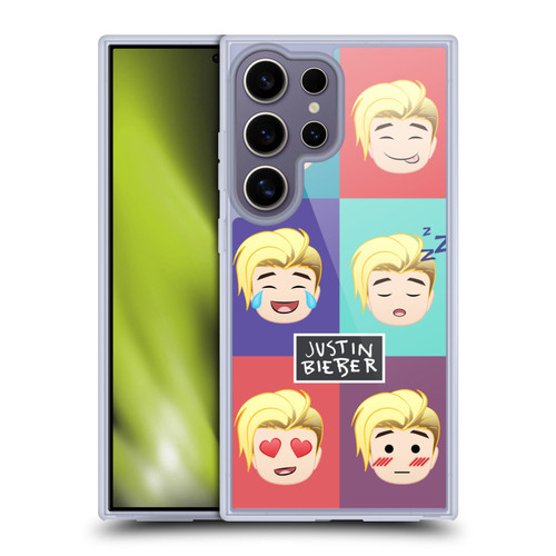 Justin Bieber Justmojis Cute Faces Soft Gel Case for Samsung Galaxy S25 Ultra & MagSafe