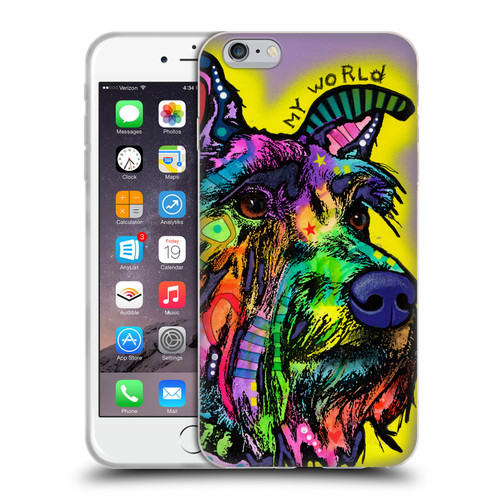 Dean Russo Dogs 3 My Schnauzer Soft Gel Case for Apple iPhone 6 Plus / iPhone 6s Plus