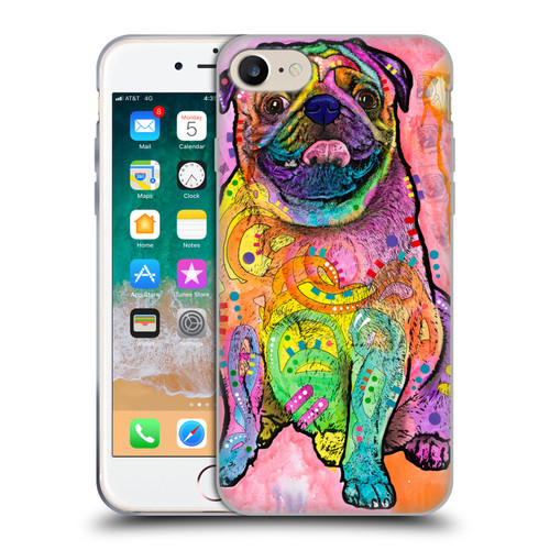 Dean Russo Dogs 3 Pug Soft Gel Case for Apple iPhone 7 / 8 / SE 2020 & 2022