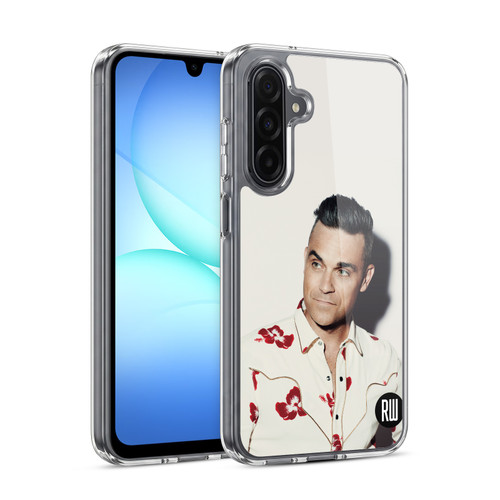 Robbie Williams Calendar Floral Shirt Soft Gel Case for Samsung Galaxy A17 4G / 5G