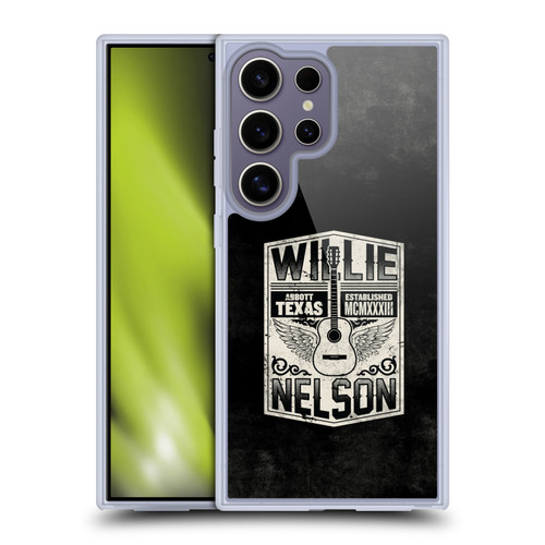 Willie Nelson Grunge Flying Guitar Soft Gel Case for Samsung Galaxy S25 Ultra & MagSafe