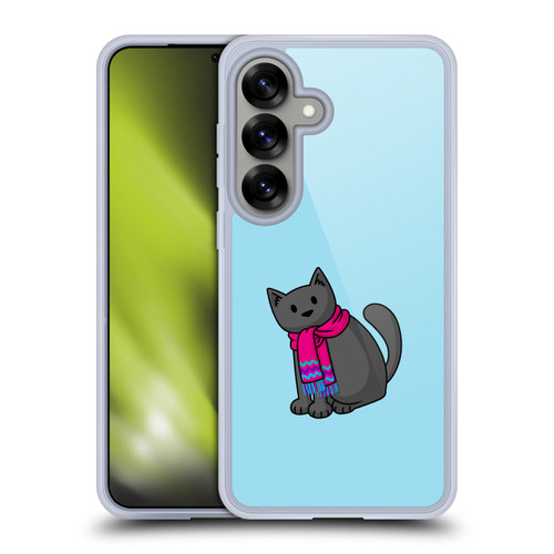 Beth Wilson Doodlecats Cold In A Scarf Soft Gel Case for Samsung Galaxy S25 & MagSafe
