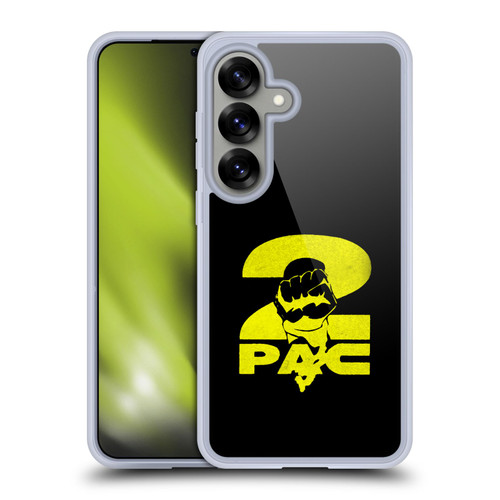 Tupac Shakur Logos Yellow Fist Soft Gel Case for Samsung Galaxy S25