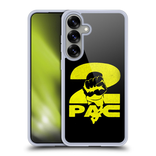 Tupac Shakur Logos Yellow Fist Soft Gel Case for Samsung Galaxy S25+