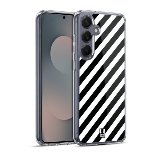 Head Case Designs Black And White Patterns Zebra Print Soft Gel Case for Samsung Galaxy S25+ & MagSafe