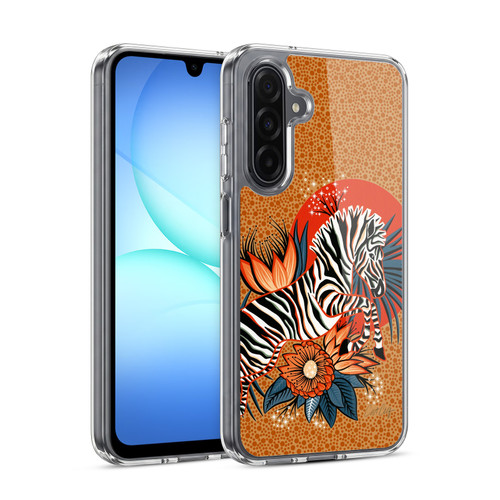 Cat Coquillette Tropical Wildlife Zebra Leap Soft Gel Case for Samsung Galaxy A17 4G / 5G