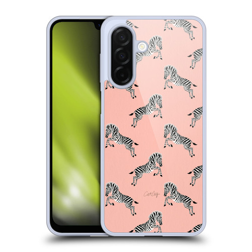 Cat Coquillette Tropical Wildlife Zebra Leap Pattern Soft Gel Case for Samsung Galaxy A26 5G