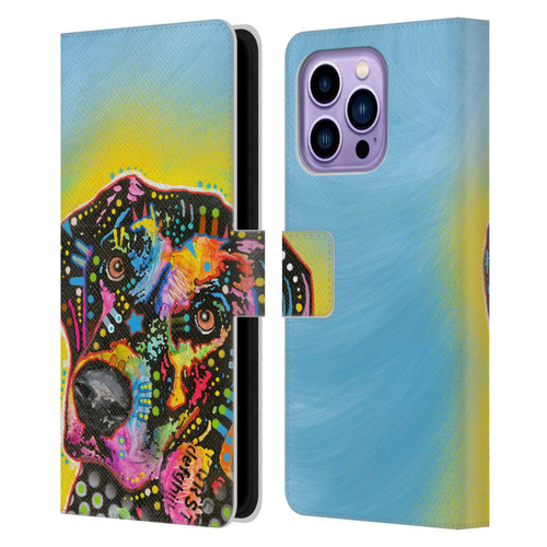 Dean Russo Dogs Labrador Leather Book Wallet Case Cover For Apple iPhone 14 Pro Max