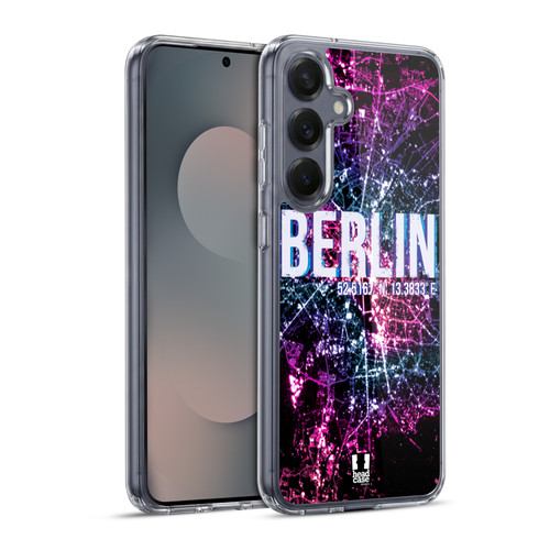 Head Case Designs City Lights Berlin Soft Gel Case for Samsung Galaxy S25+ & MagSafe