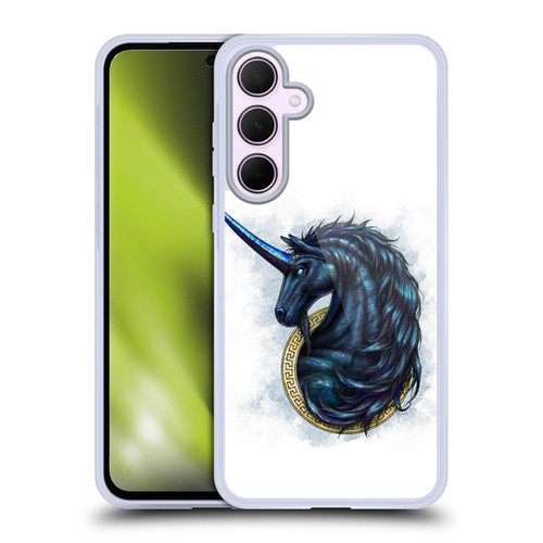 Christos Karapanos Mythical Monokeros Black Soft Gel Case for Samsung Galaxy A35 5G