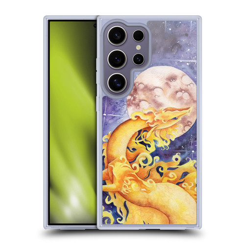 Carla Morrow Dragons Golden Sun Dragon Soft Gel Case for Samsung Galaxy S25 Ultra & MagSafe