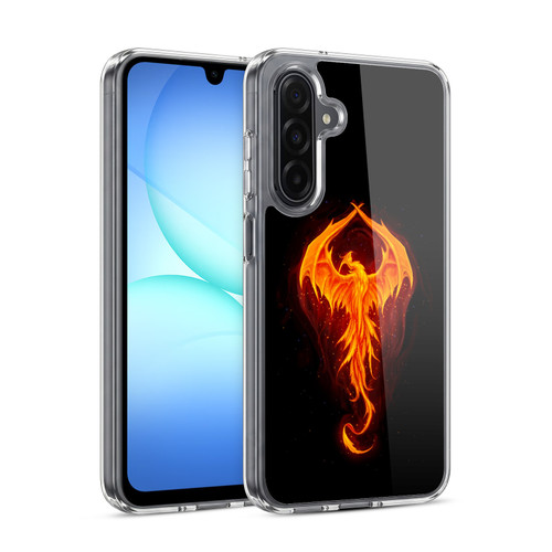 Christos Karapanos Dark Hours Dragon Phoenix Soft Gel Case for Samsung Galaxy A17 4G / 5G