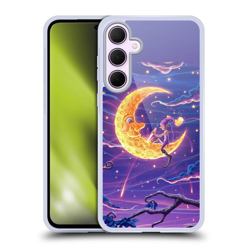 Christos Karapanos Dark Hours Carving The Crescent Soft Gel Case for Samsung Galaxy A35 5G