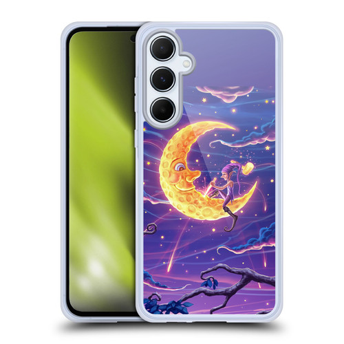 Christos Karapanos Dark Hours Carving The Crescent Soft Gel Case for Samsung Galaxy A55 5G