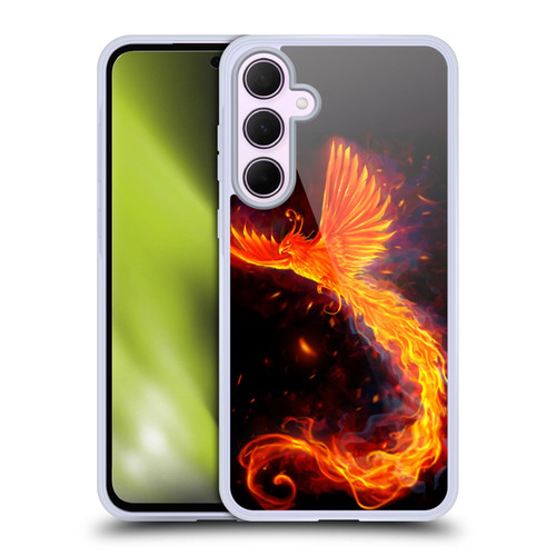 Christos Karapanos Phoenix Immortal Flames Alternative Soft Gel Case for Samsung Galaxy A35 5G