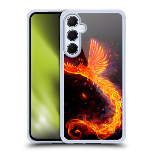 Christos Karapanos Phoenix Immortal Flames Alternative Soft Gel Case for Samsung Galaxy A55 5G