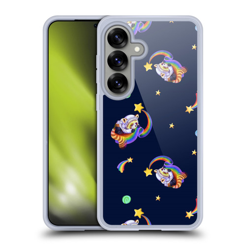 Carla Morrow Patterns Red Panda Soft Gel Case for Samsung Galaxy S25 & MagSafe
