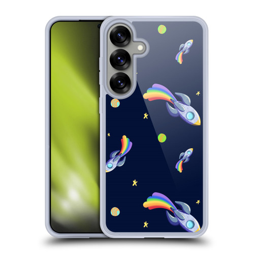 Carla Morrow Patterns Rocketship Soft Gel Case for Samsung Galaxy S25+ & MagSafe