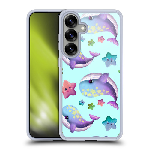 Carla Morrow Patterns Whale And Starfish Soft Gel Case for Samsung Galaxy S25+ & MagSafe