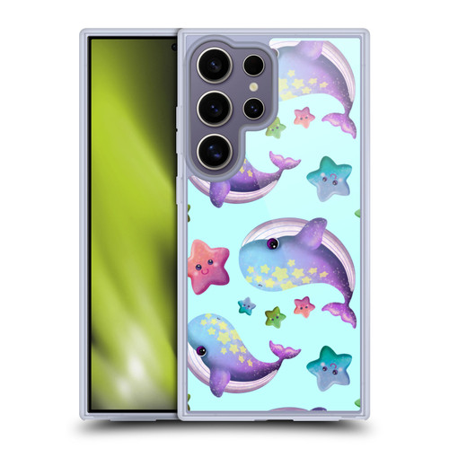 Carla Morrow Patterns Whale And Starfish Soft Gel Case for Samsung Galaxy S25 Ultra & MagSafe
