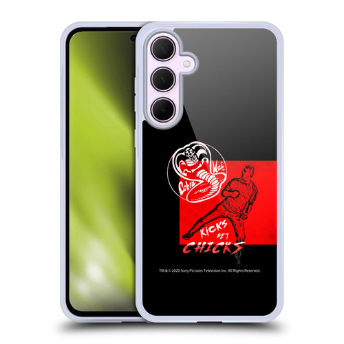 Cobra Kai Composed Art John Lawrence Kicks Soft Gel Case for Samsung Galaxy A35 5G