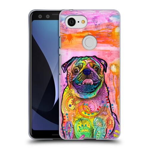 Dean Russo Dogs 3 Pug Soft Gel Case for Google Pixel 3