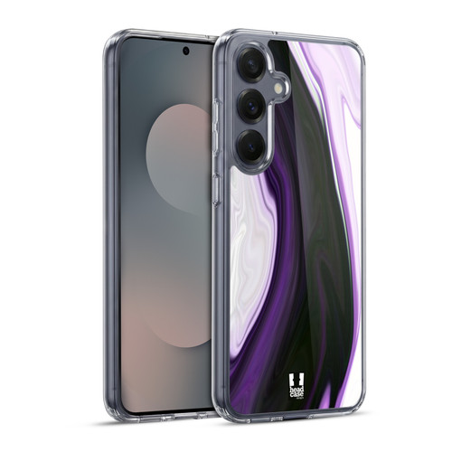 Head Case Designs Colourful Agates Amethyst Soft Gel Case for Samsung Galaxy S25+ & MagSafe