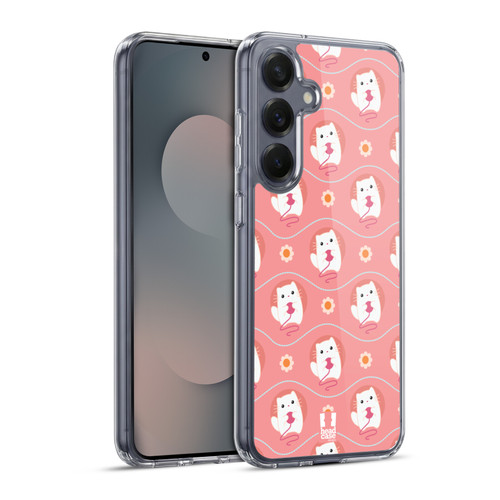 Head Case Designs Cutie Animal Patterns Kitty Soft Gel Case for Samsung Galaxy S25+ & MagSafe