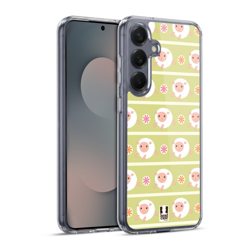 Head Case Designs Cutie Animal Patterns Sheep Soft Gel Case for Samsung Galaxy S25+ & MagSafe