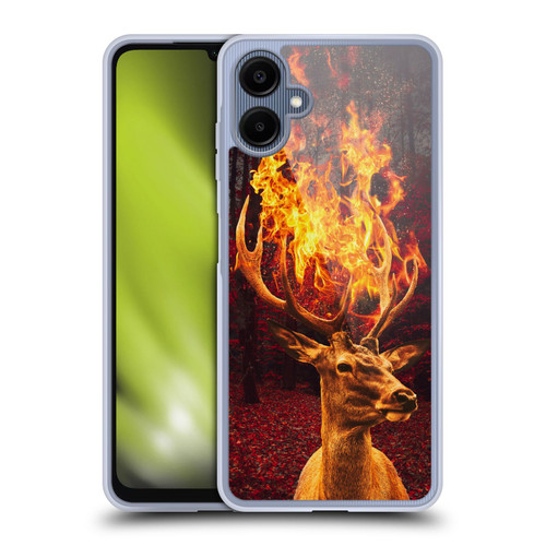 Dave Loblaw Animals Fire Deer Forest Soft Gel Case for Samsung Galaxy A06 4G / 5G