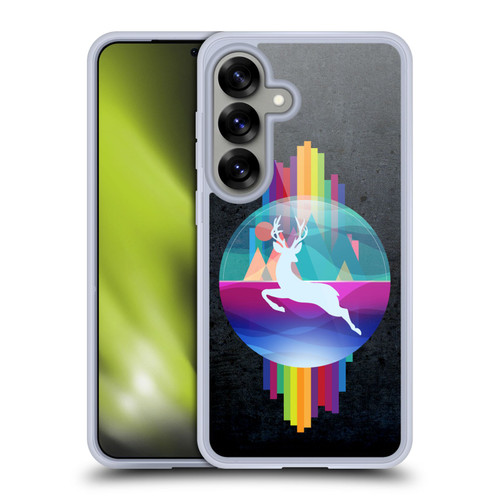 Dave Loblaw Contemporary Art Deer In Dome Soft Gel Case for Samsung Galaxy S25 & MagSafe
