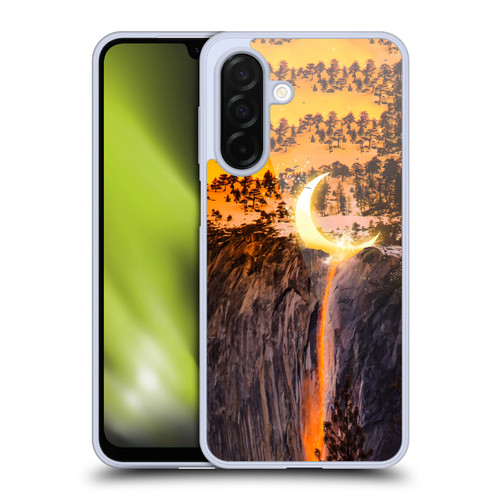 Dave Loblaw Sci-Fi And Surreal Fire Canyon Moon Soft Gel Case for Samsung Galaxy A26 5G