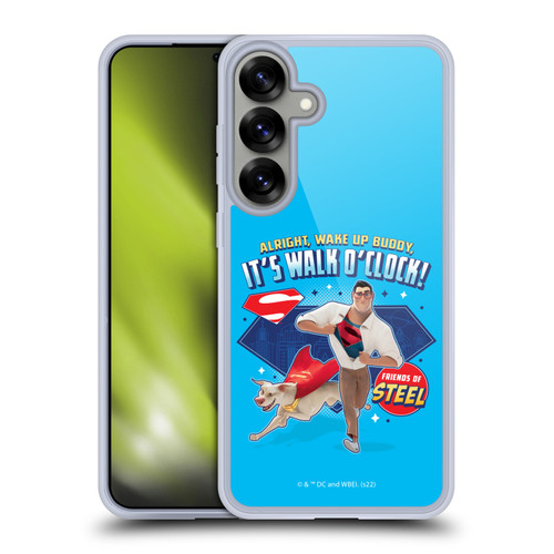 DC League Of Super Pets Graphics It's Walk O' Clock Soft Gel Case for Samsung Galaxy S25+ & MagSafe