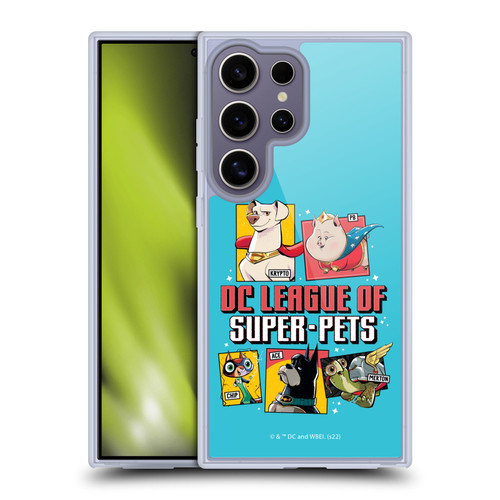 DC League Of Super Pets Graphics Characters 2 Soft Gel Case for Samsung Galaxy S25 Ultra & MagSafe
