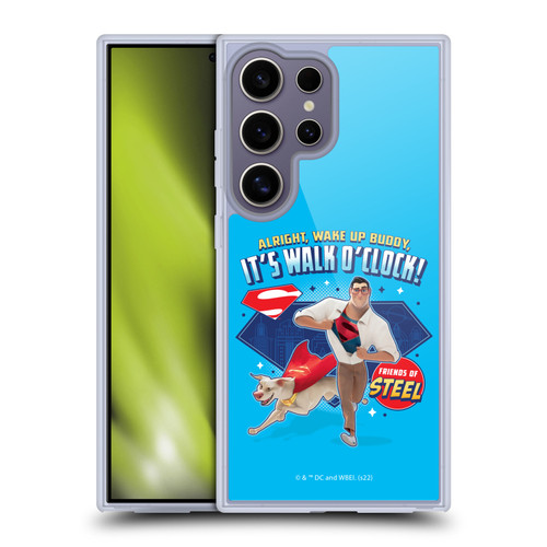 DC League Of Super Pets Graphics It's Walk O' Clock Soft Gel Case for Samsung Galaxy S25 Ultra & MagSafe
