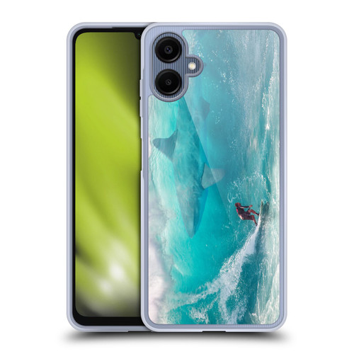 Dave Loblaw Sea Shark Surfer Soft Gel Case for Samsung Galaxy A06 4G / 5G