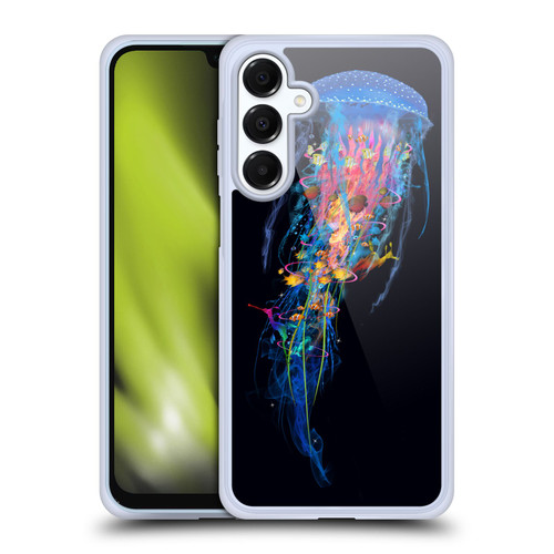 Dave Loblaw Sea Blue Jellyfish Soft Gel Case for Samsung Galaxy A16 5G & MagSafe