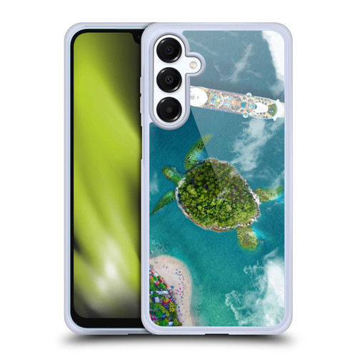 Dave Loblaw Sea Turtle And Cruiseship Soft Gel Case for Samsung Galaxy A16 5G & MagSafe