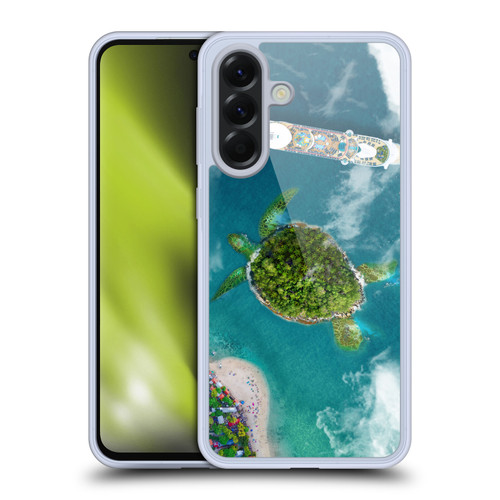 Dave Loblaw Sea Turtle And Cruiseship Soft Gel Case for Samsung Galaxy A56 5G