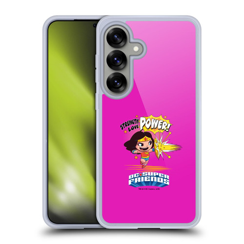 Super Friends DC Comics Toddlers Composed Art Wonder Woman Soft Gel Case for Samsung Galaxy S25 & MagSafe
