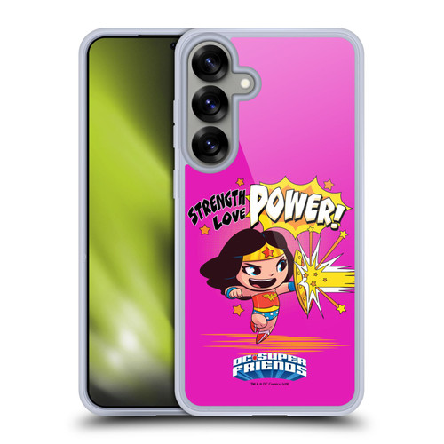 Super Friends DC Comics Toddlers Composed Art Wonder Woman Soft Gel Case for Samsung Galaxy S25+ & MagSafe