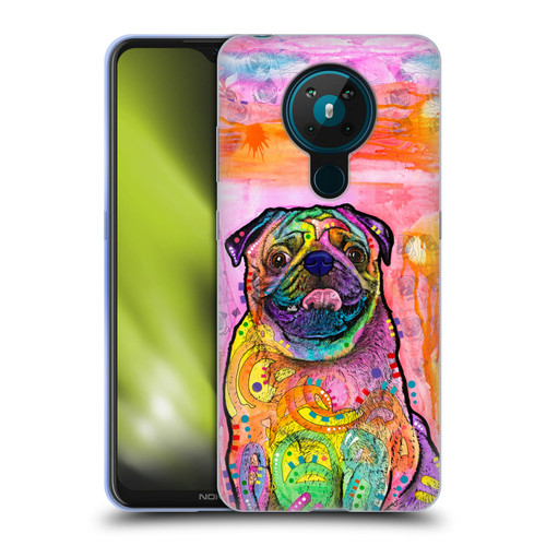 Dean Russo Dogs 3 Pug Soft Gel Case for Nokia 5.3