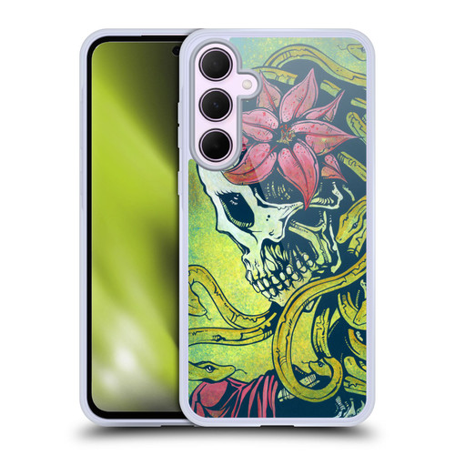 David Lozeau Colourful Art Medusa Soft Gel Case for Samsung Galaxy A35 5G